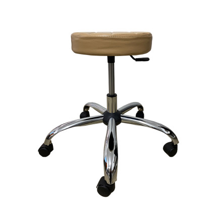 Стілець для майстра без спинки Йола на хромованій ніжці