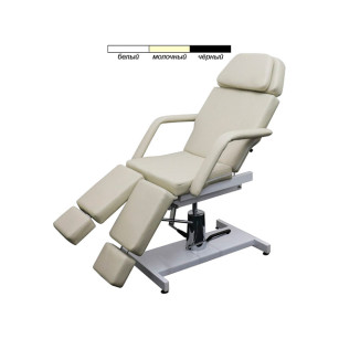 Педикюрне крісло-кушетка з гідравлічним регулюванням висоти та обертанням на 360