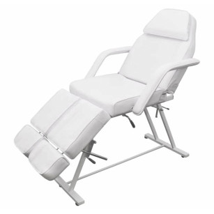 Трисекційна педикюрна кушетка з розділеною ножною частинкою та фіксованою висотою