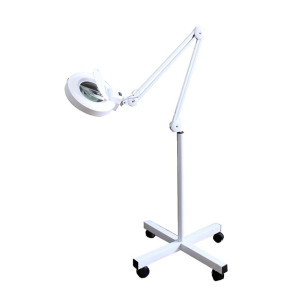 Лампа-лупа підлогова на хрестовині LED