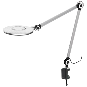 Кругла LED-лампа на струбцині 